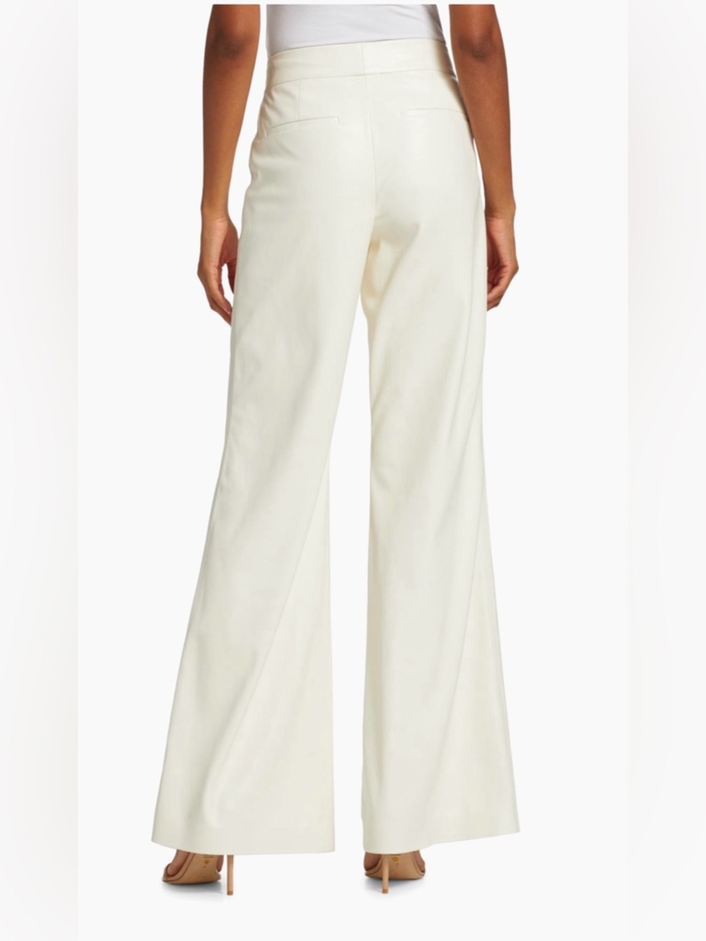 Alice + Olivia Dylan Faux Leather Flare Trousers - Picture 4 of 11